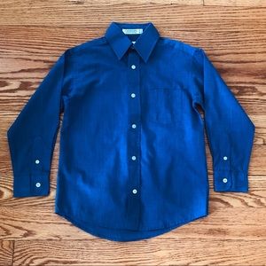 Jason Scott Blue Boys Burton-Down Dress Shirt